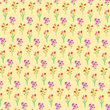 Paskalya çiçek deseni