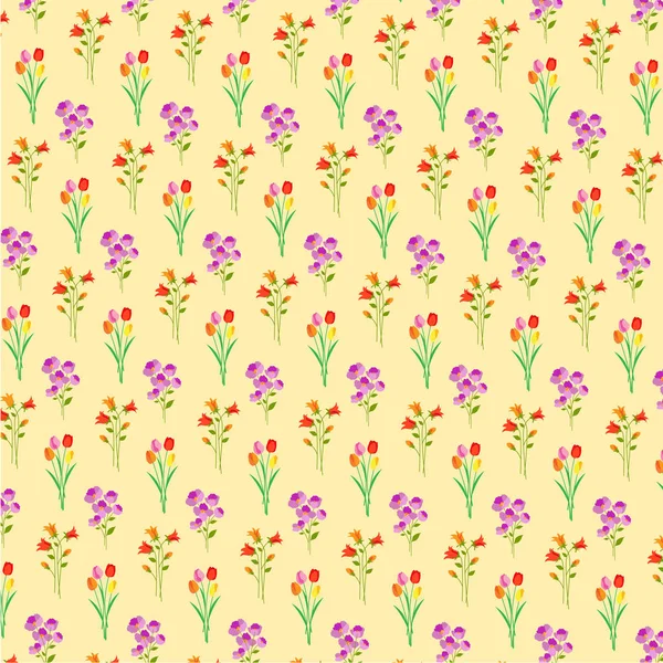 Pasqua fiori modello — Vettoriale Stock