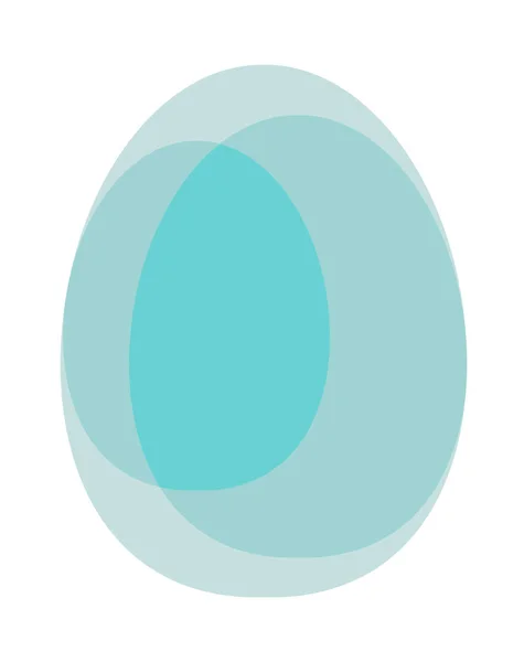 Huevo de Pascua transparente — Vector de stock