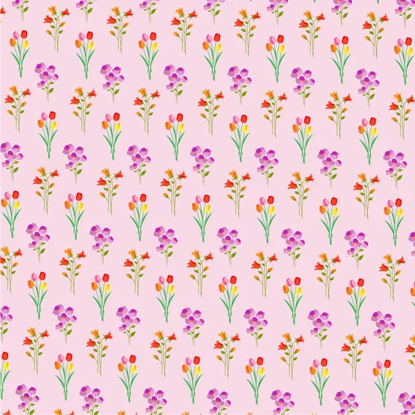 Μοτίβο λουλούδια του Πάσχα — Διανυσματικό Αρχείο