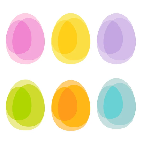 Huevo de Pascua transparente — Vector de stock