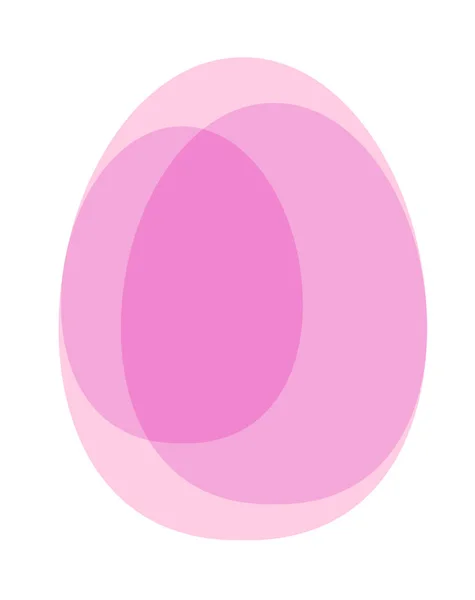 Uovo di Pasqua trasparente — Vettoriale Stock