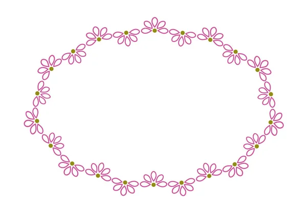 Декоративная цветочная рамка — стоковый вектор