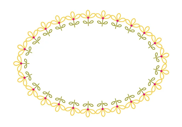 Декоративная цветочная рамка — стоковый вектор