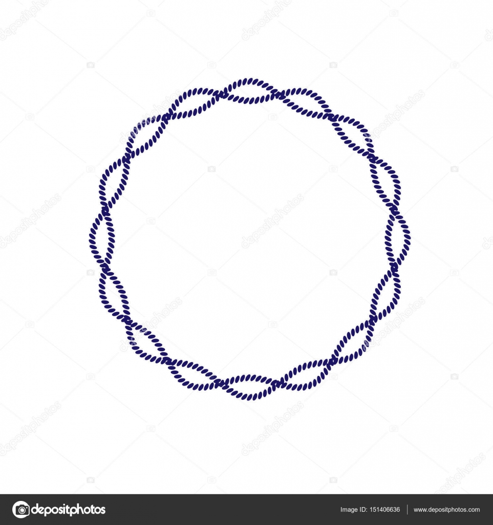 Bingkai lingkaran tali — Stok Vektor © scrapster #151406636