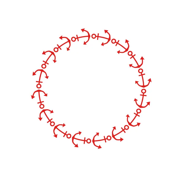 Круговая рама круга круга корабля — стоковый вектор