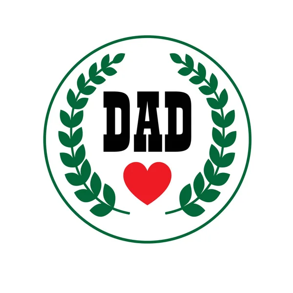 Ο μπαμπάς πατέρες ημέρα crest — Διανυσματικό Αρχείο