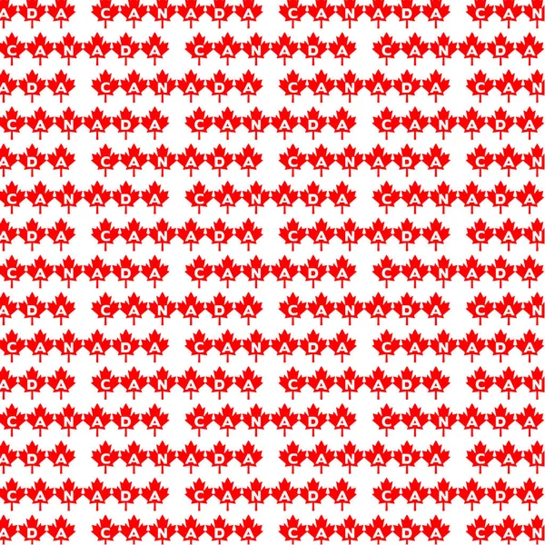 Feuille d'érable canada motif — Image vectorielle