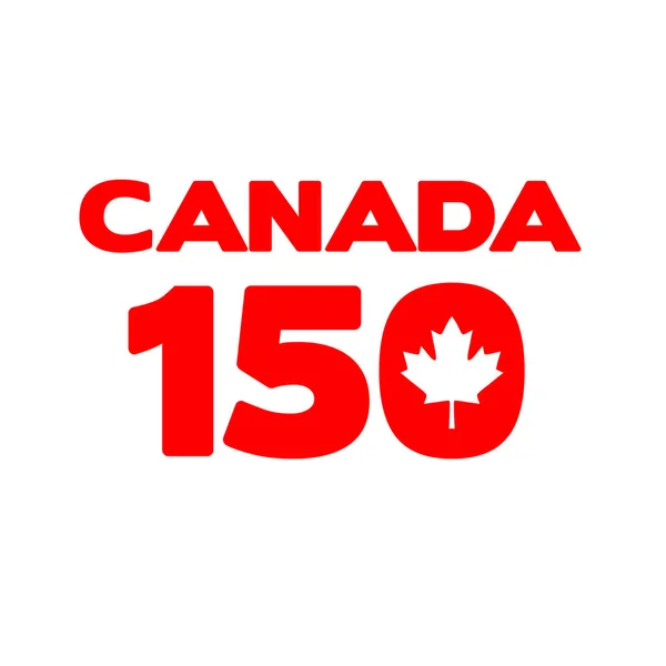 Canada 150 en blanco — Vector de stock