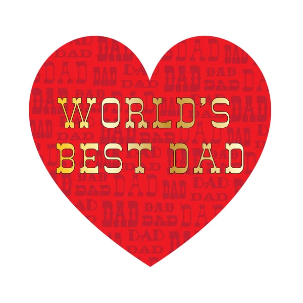 Najlepszy tata światów — Wektor stockowy