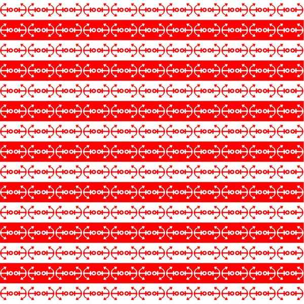 Mouillage motif de bande nautique — Image vectorielle