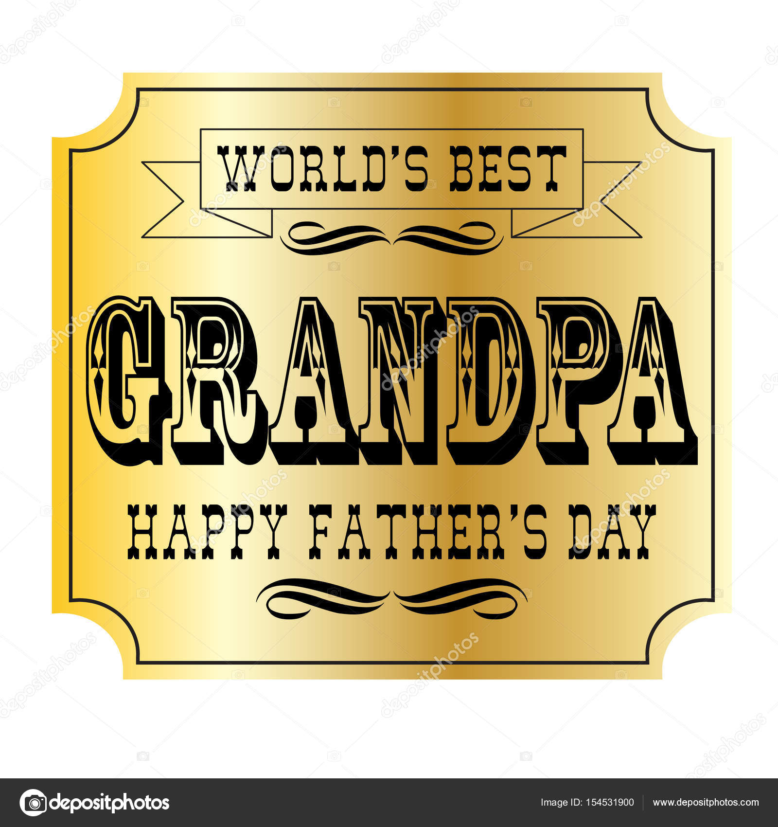 Download Fathers Day Grandpa Vector Image By C Scrapster Vector Stock 154531900