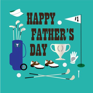 Download Happy Fathers Day Golf Free Vector Eps Cdr Ai Svg Vector Illustration Graphic Art