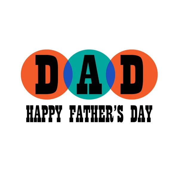 Happy fathers day — Stock Vector