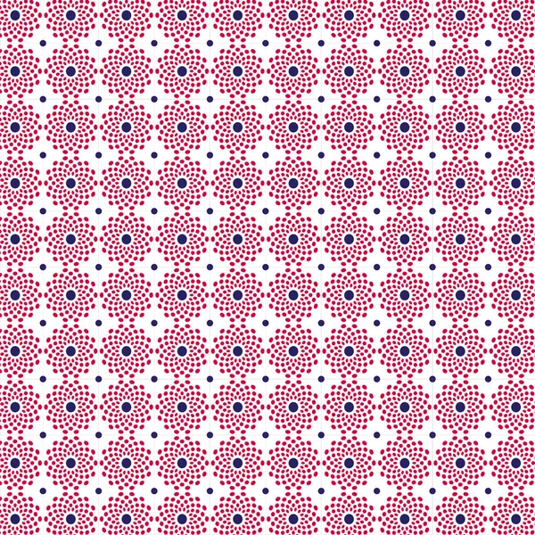 Rouge bleu motif starburst — Image vectorielle