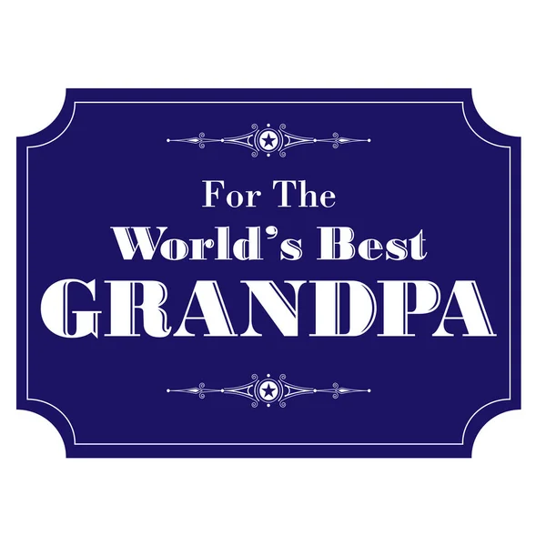 Meilleur modèle de carte grand-père — Image vectorielle
