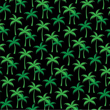 Tropikal palmiye ağaçları desen 