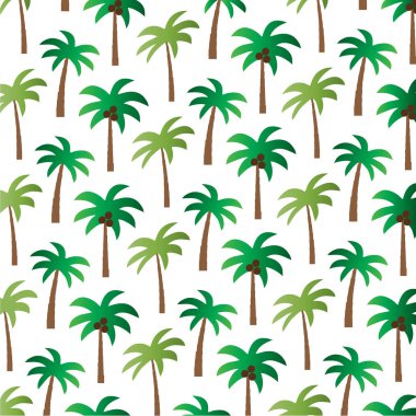 Tropikal palmiye ağaçları desen 