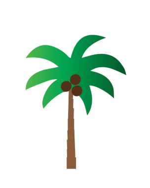 karikatür palmiye ağacı