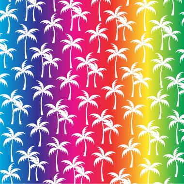 Tropikal palmiye ağaçları desen 