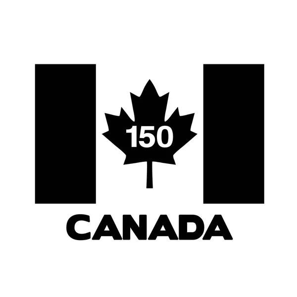Kanada 150 narozeniny grafika — Stockový vektor