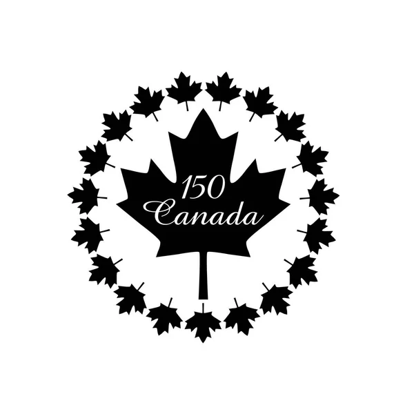 Канада 150 день народження графіку — стоковий вектор