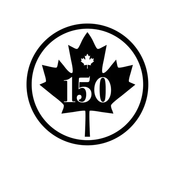 Canada 150 birthday graphic — Stock Vector