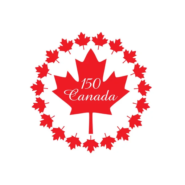 Canada 150 birthday graphic — Stock Vector