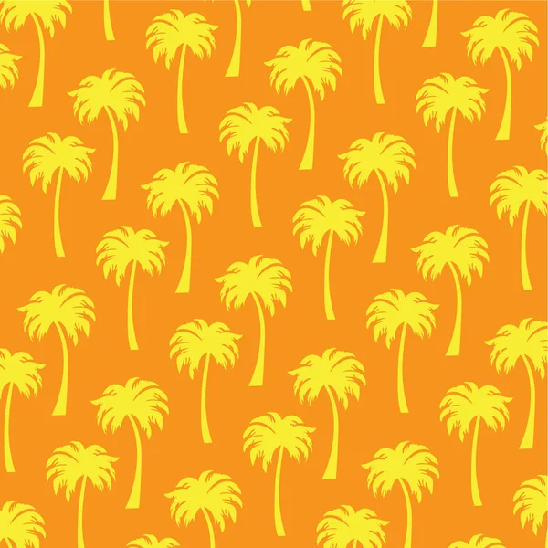 Tropische palm bomen patroon — Stockvector