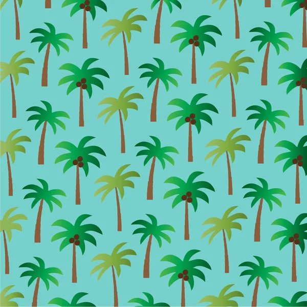 Tropikalne Palma drzewa wzór — Wektor stockowy