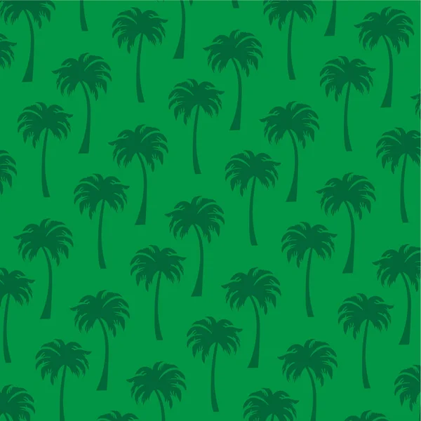 Tropisk palm träd mönster — Stock vektor