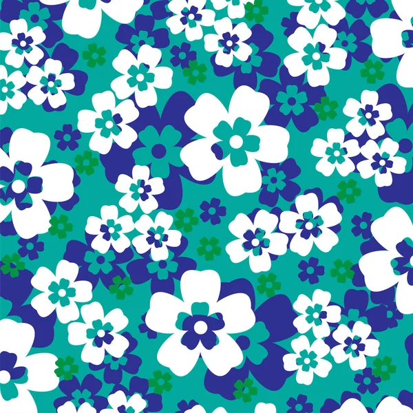 热带花卉模式 — 图库矢量图片
