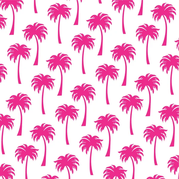 Tropische palm bomen patroon — Stockvector