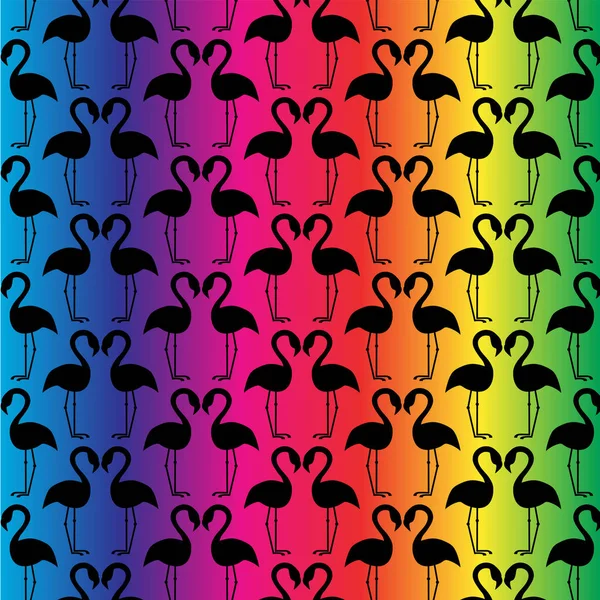 Bezešvý vzor Flamingo — Stockový vektor