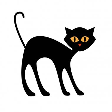 Halloween siyah kedi 