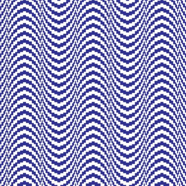 dalgalı şeritli geometrik desen