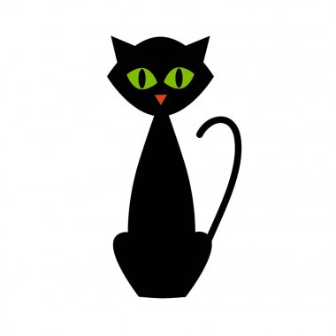 Halloween siyah kedi 