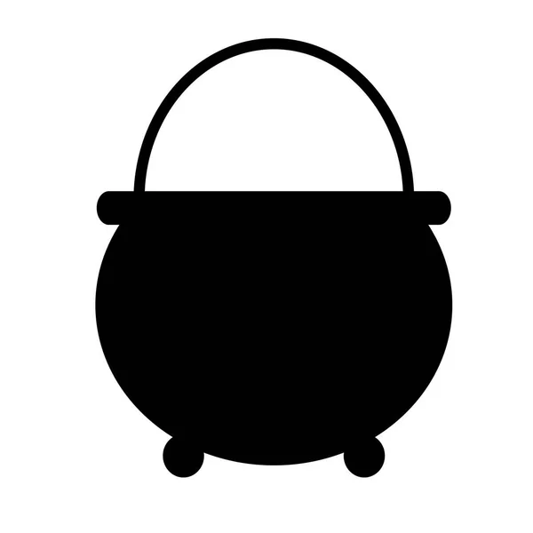 Halloween cauldron icon — Stock Vector