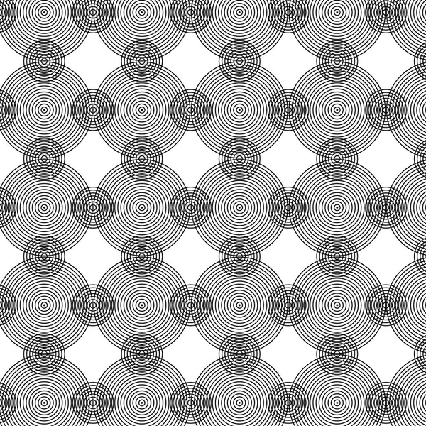 Geometrisches Muster mit konzentrischen Kreisen — Stockvektor