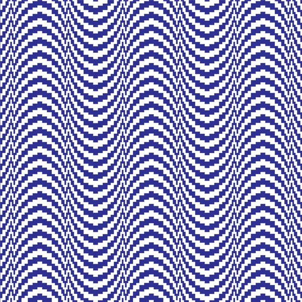 Motif géométrique rayé ondulé — Image vectorielle