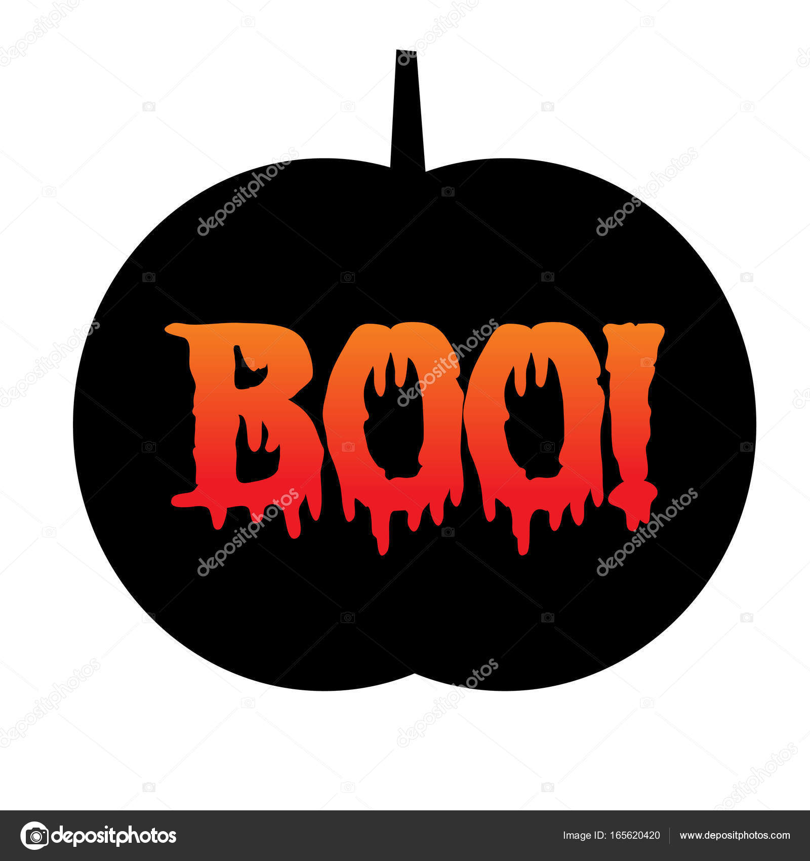 인쇄 및 호박 실루엣을 부 스톡 벡터 - ©scrapster 165620420, image size:1600x1700