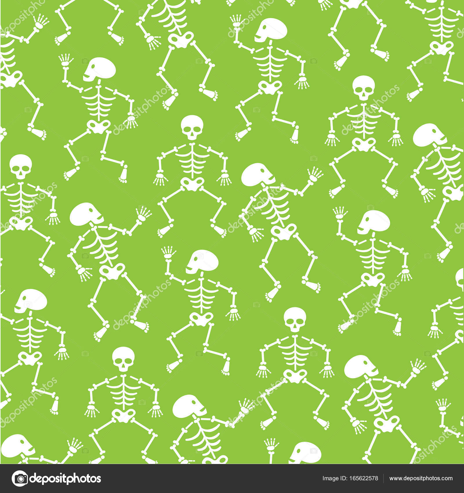 Halloween skeletons pattern Stock Vector by ©scrapster 165622578