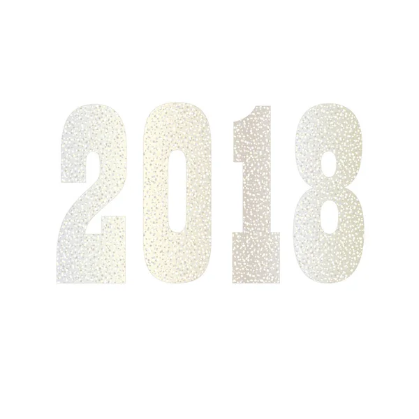 2018 argento scintillante stampa — Vettoriale Stock