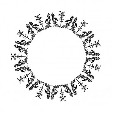 süslü halloween siyah çerçeve