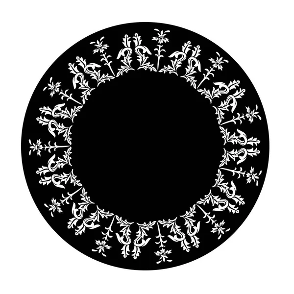 Cadılar Bayramı beyaz ve siyah süslü çerçeve