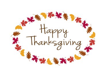 Şükran günün kutlu olsun illüstrasyon 