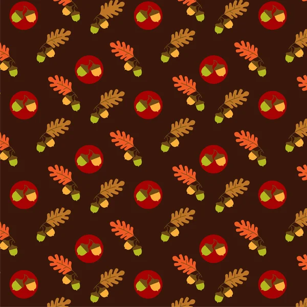 Autumn leaves pattern — Stock Vector