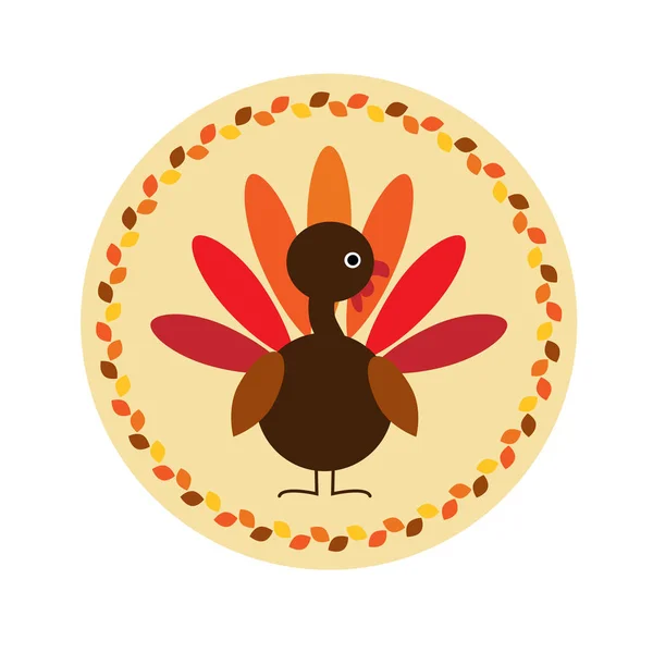 Happy Thanksgiving-Törökország — Stock Vector