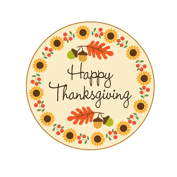 Happy Thanksgiving Illustration — Stock vektor