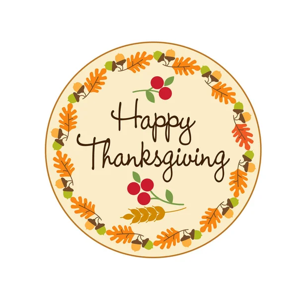 Happy thanksgiving  illustration — Stock Vector